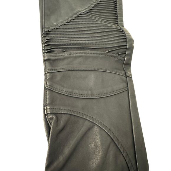 NWT BlankNYC Silent Vegan Leather Denim Moto Pants - Picture 12 of 16